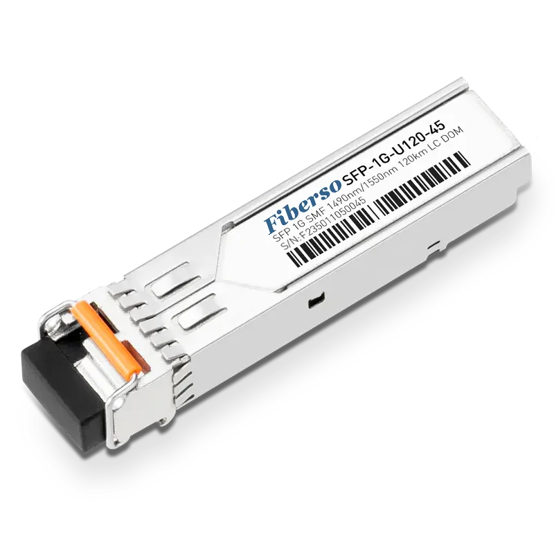 Совместимый с Fiberso модуль 1000BASE BiDi SFP LC 120 км Tx1490/Rx1550nm SM оптоволоконный трансивер