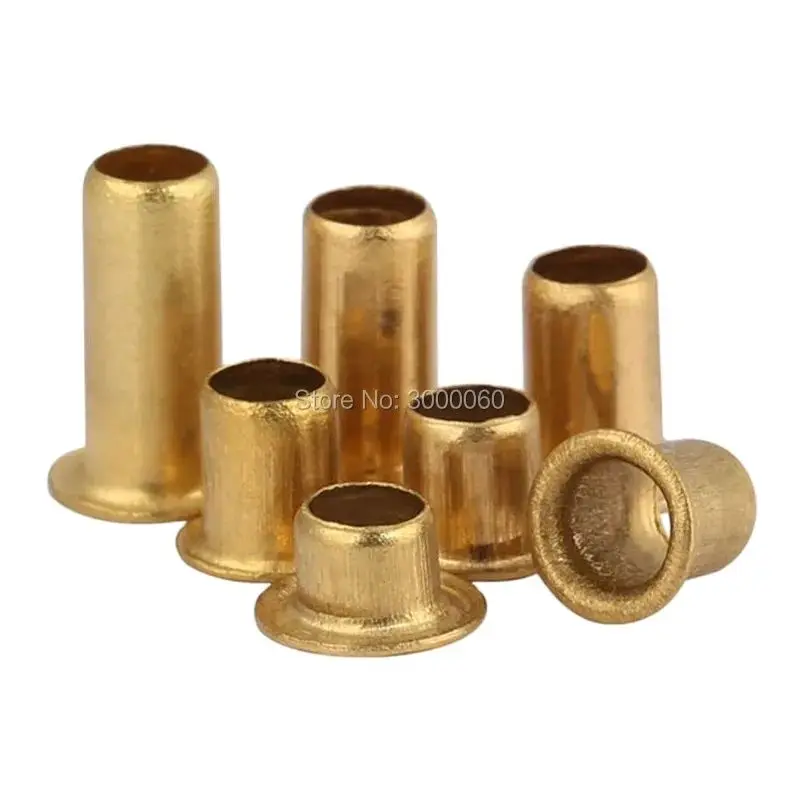 

M4 M5 M6, латунная основа, люверсы, одинарная полая трубка, полые трубчатые заклепки для печатной платы