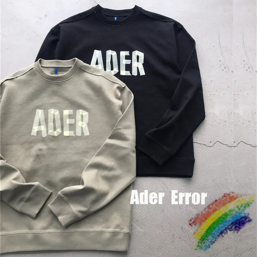 

Adhesive Paper Style Classic Printing Ader Error Sweatshirts Men Women 1:1 High Quality Adererror Crewneck Hoodie