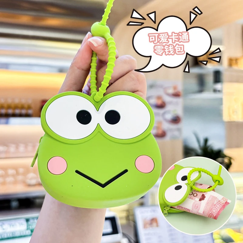 Kawaii Sanrio Hello Kitty Kuromi силиконовый кошелек для монет Cinnamoroll брелок Пом Пурин Почтовый