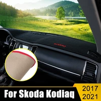 for skoda kodiaq 2017 2018 2019 2020 2021 car dashboard cover mats avoid light pad instrument platform desk carpets accessories