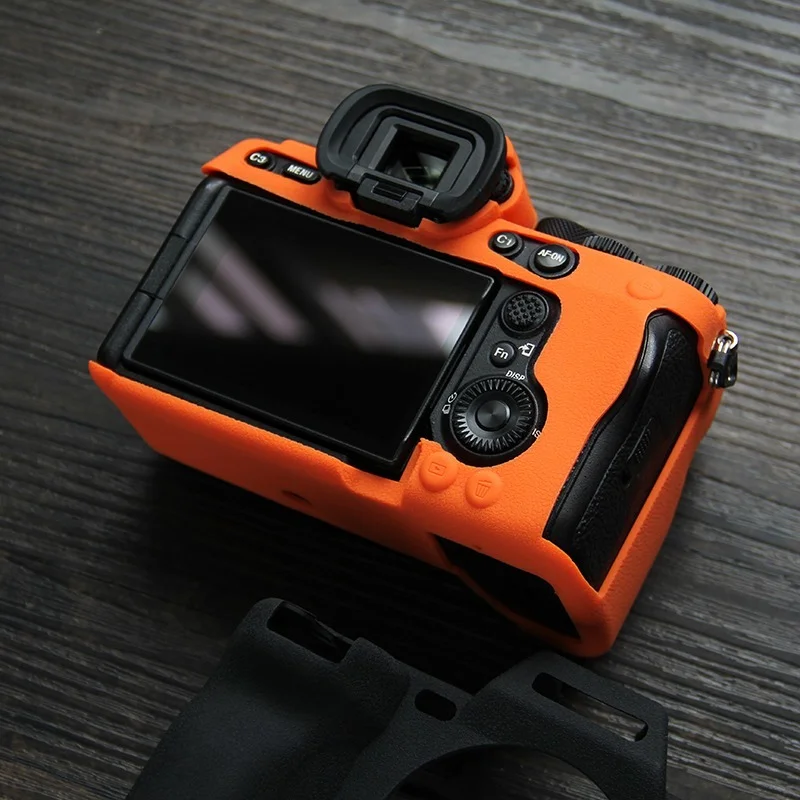 Силиконовый чехол для цифровой камеры Sony A7M4 противоскользящий текстурный