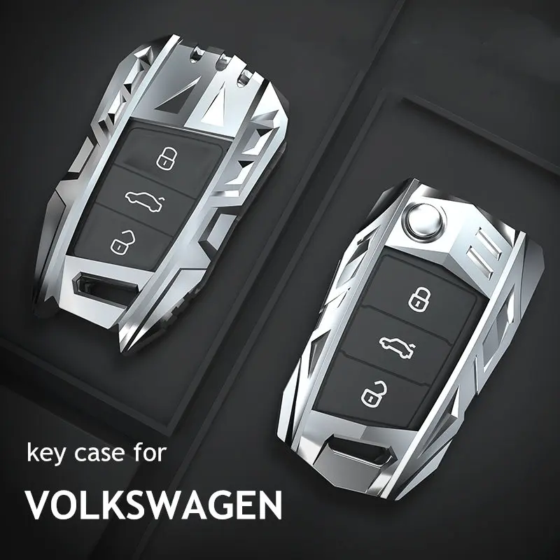 

Key Case Cover for Volkswagen VW Golf Polo Tiguan Touran Jetta Seat Ateca Leon Ibiza Skoda Passat Magotan Fob Holder Accessories