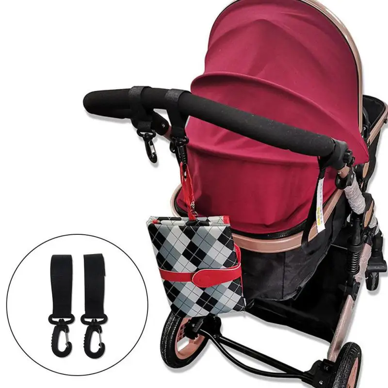 

2pcs Baby Stroller Hooks Practical Bag Hang Storage Stroller Accessories Bag Outdoor Baby Stroller Convenient Organizer Hooks