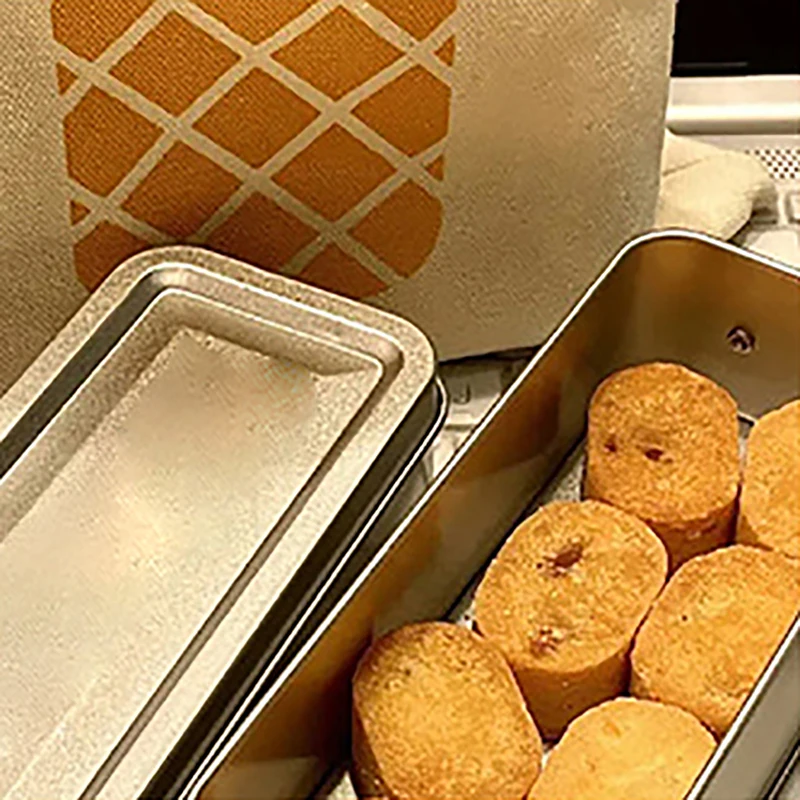 Прямоугольная жестяная коробка для форм печенья с крышкой пылезащитная дома