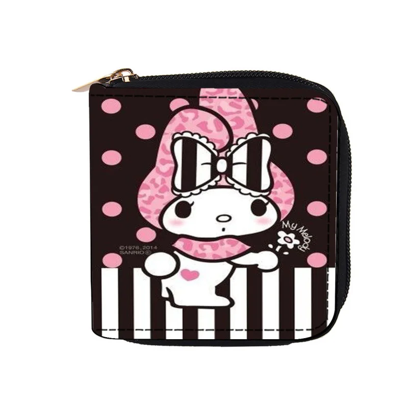 

Sanrio Аниме Кошелек для монет мультфильм Животные ПУ мелодия милый кошелек Брелки сумка для хранения Kuromi Kawaii Мини сумка кулон подарки