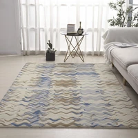 luxury premium cream modern flannel living room carpet absorbent front door mats soft bathroom anti slip mats for kids bedroom