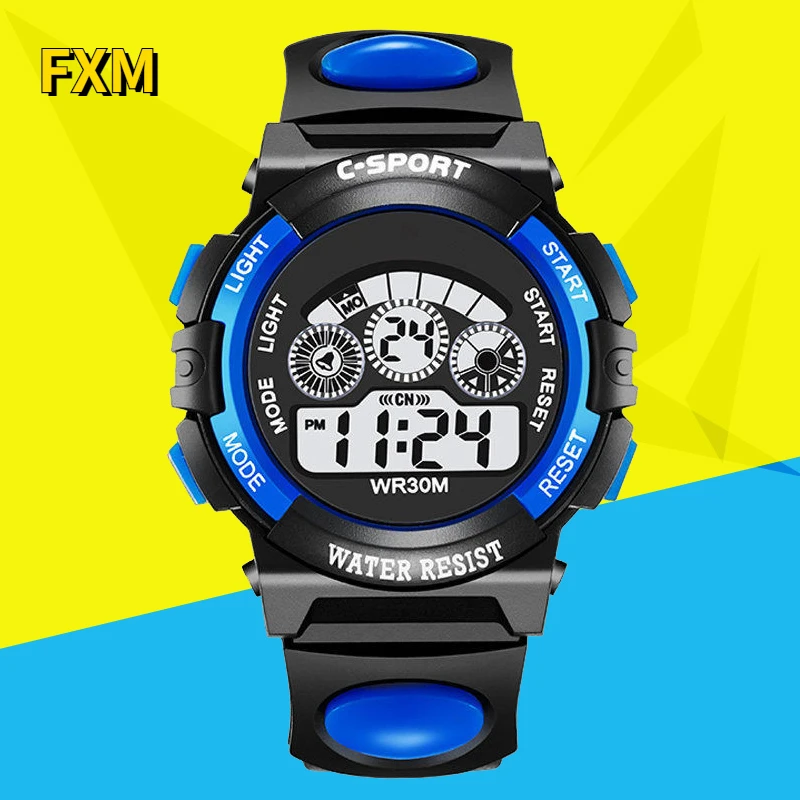 

Sports Electronic Watch for Children Color Luminous Dial Life Waterproof Multi-function Electronic Watch for Boys and Girls