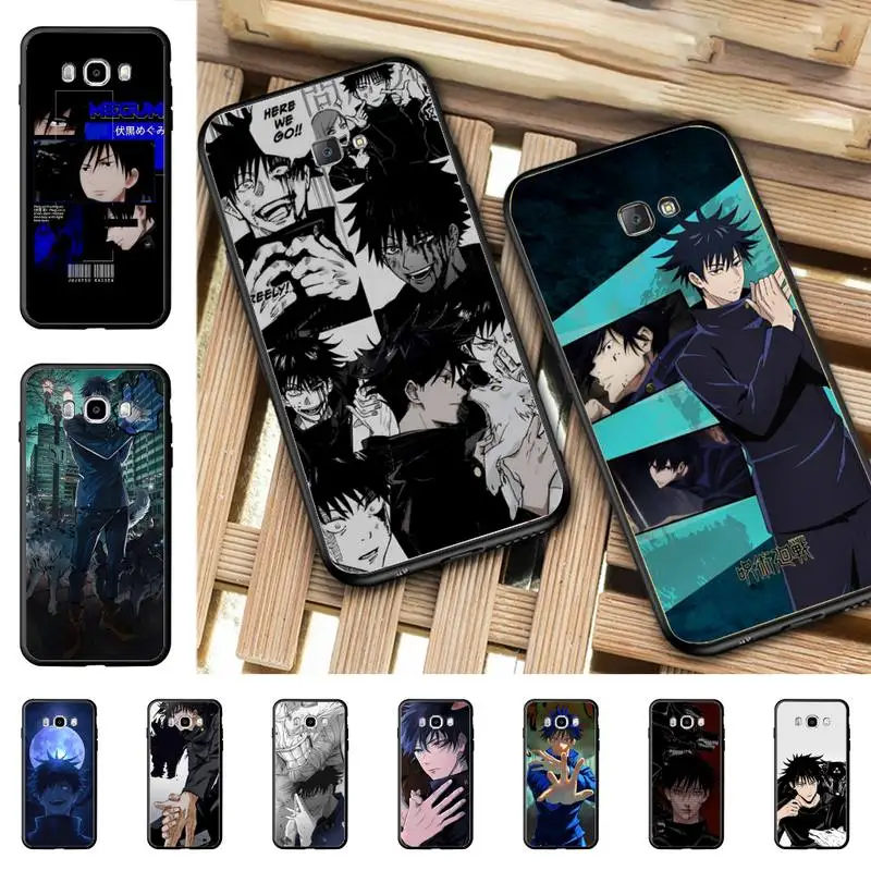 

Anime Jujutsu Kaisen Fushiguro Megumi Phone Case for Samsung J 4 5 6 7 8 prime plus 2018 2017 2016 J7 core