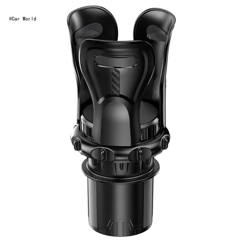 

6XDB Телескопический выдвижной автомобильный держатель для стаканов, держатель для питьевой бутылки, нескользящий, вращающийся с