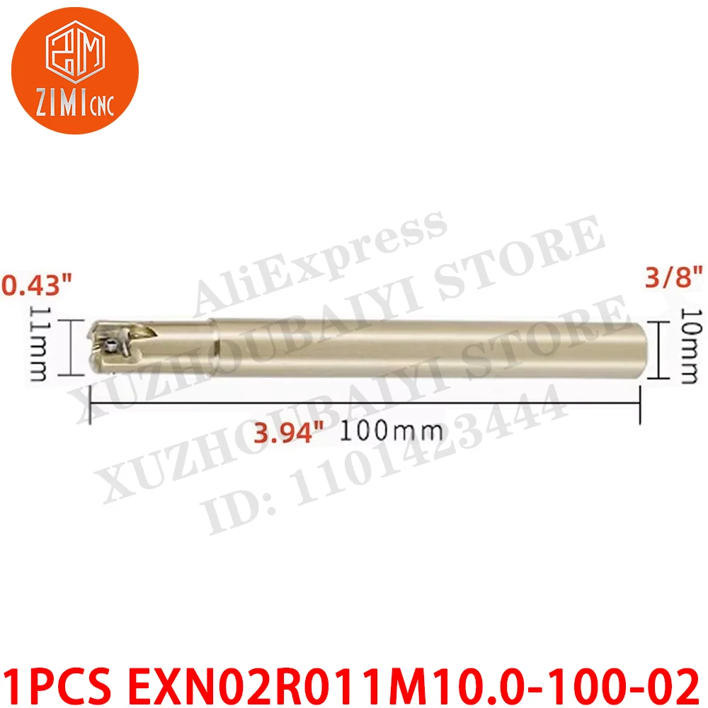 1 шт EXN02R011M10.0-100-02 Индексируемый расточный резец из вольфрамовой стали Держатель