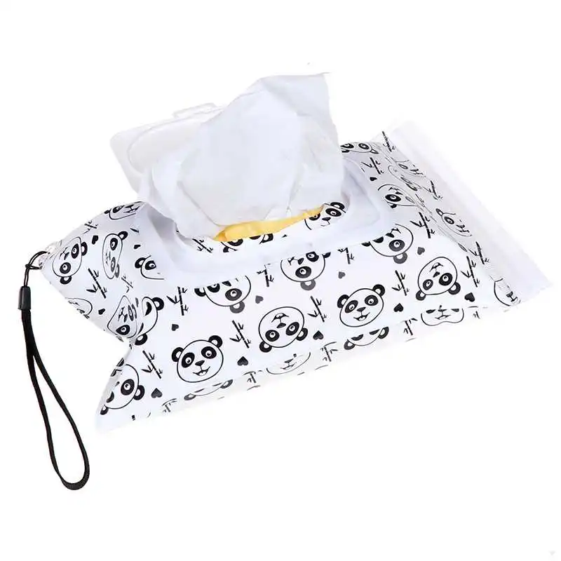 

Wet Wipes Dispenser Tissue Box Case Holder Wet Wipes Bag Clamshell Cosmetic Pouch Clutch Portable Tissue Paper Towel Napkins Bag