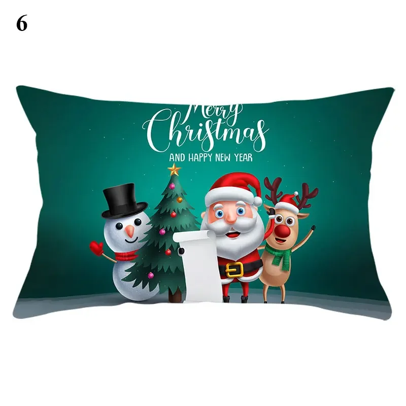 

Красная наволочка для дивана с принтом оленя