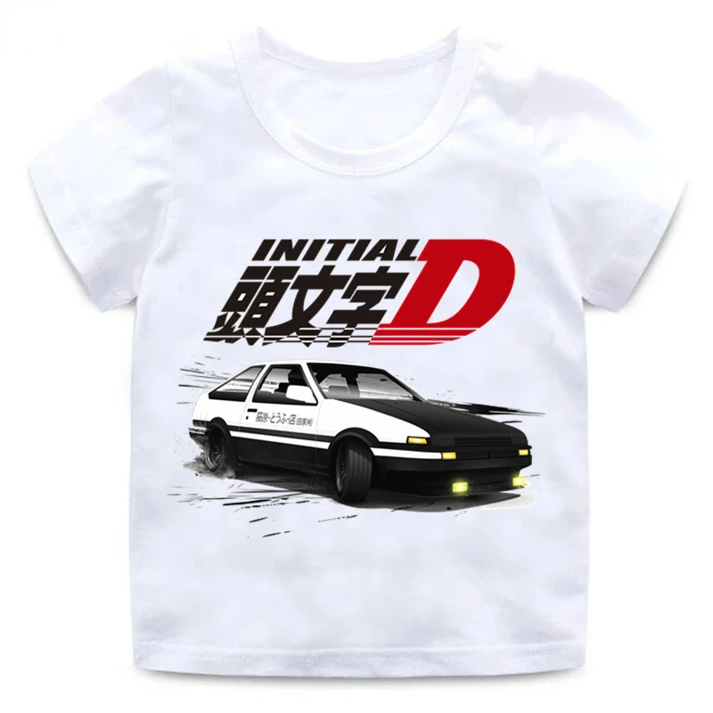 

Comic AE86 T-shirt Anime Initials D Drift Printed T-shirtHot Street Clothes In Cool Car Casual Top for Men and Women Retro