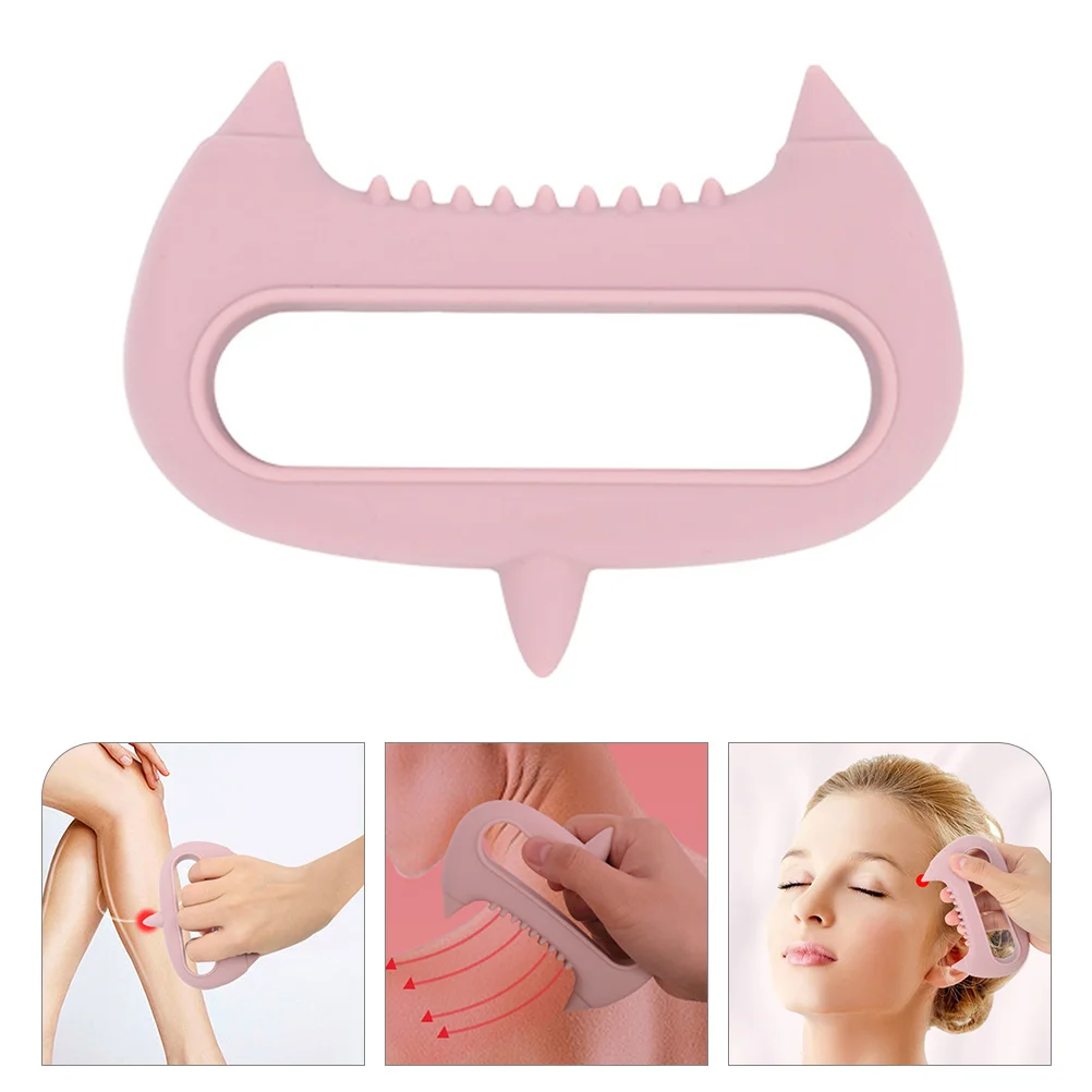 

Massager Handheld Salon Head Massaging Tool Scalp Scrubber Brushing Spa Care Silica Gel Travel Manual