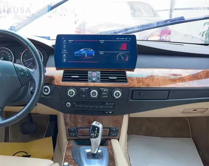 

Автомобильный мультимедийный плеер, экран 12,3 дюйма, Android 12, Qualcomm Snapdragon, для BMW 5 E60 E61 2002-2009, GPS-навигация