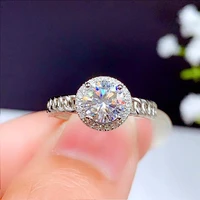 luxury round cubic zirconia womens rings fashion link band design silver color finger accessories for party jewelry 2022