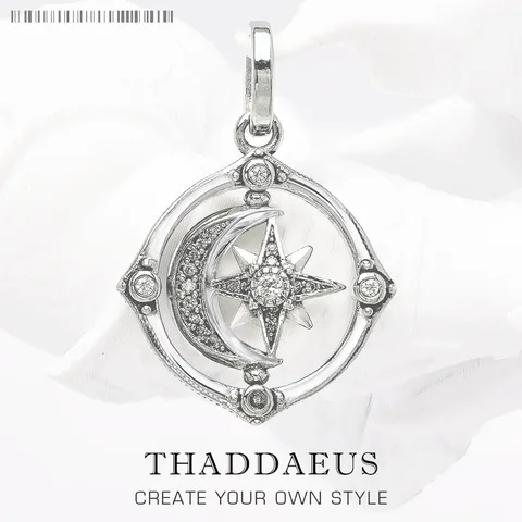 Подвеска "Звезда и Луна"  Thaddaeus из серебра 925