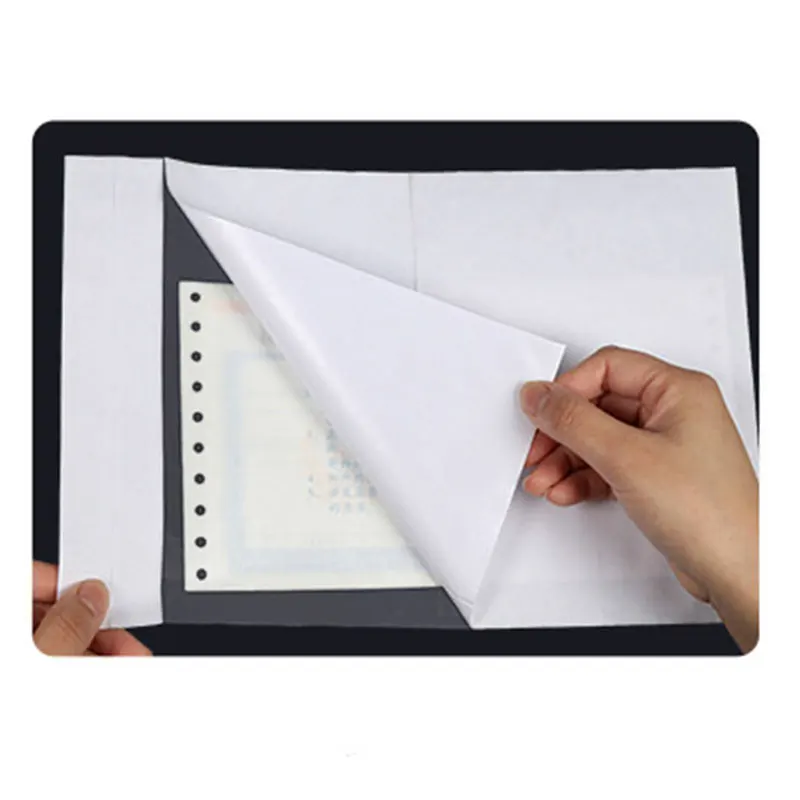 50 шт. Пластик сумки патч прозрачный Билл сумка карман самоклеющийся