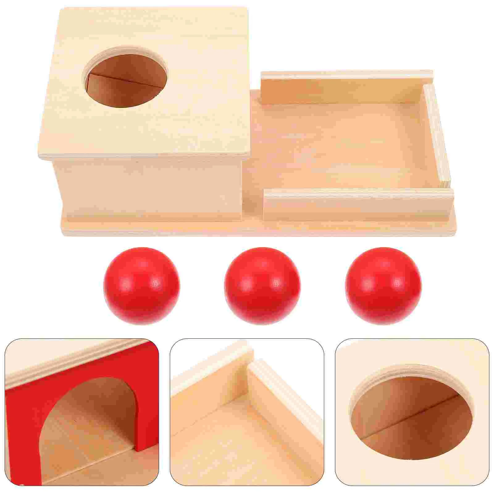 

Montessori Teaching Aids Woody Toy Early Education Hand-eye Coordination Toys Coin Box Kid Educational Parent-child Wooden