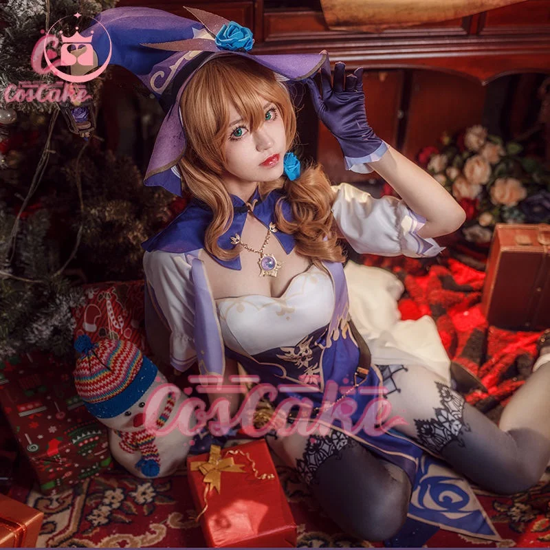 Костюм для косплея из аниме Genshin Impact Lisa Minci cos
