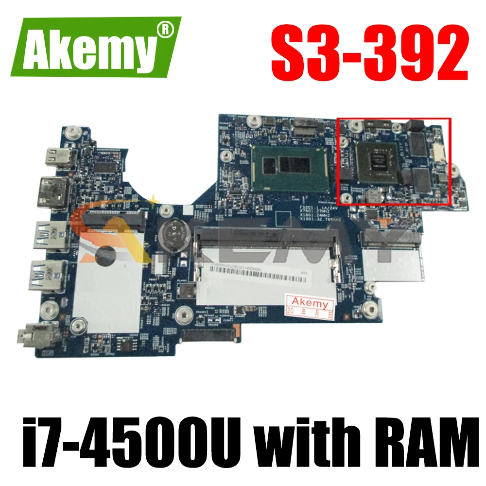 

For ACER Aspire S3-392 i7-4500U with RAM Notebook Mainboard 12265-2 SR16Z Laptop Motherboard