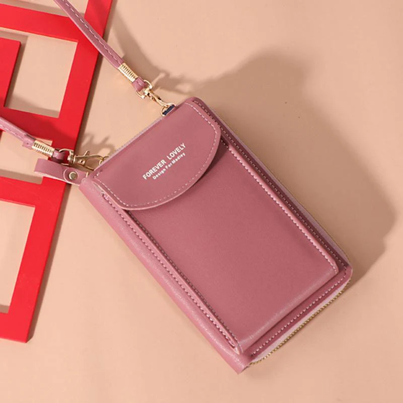 

Женская сумка через плечо для мобильного телефона, Повседневная многофункциональная сумка-мессенджер с клапаном, маленькая сумка для покупок