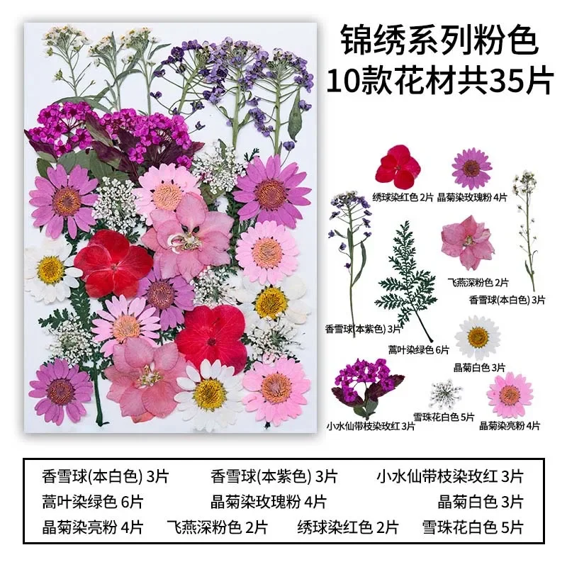 

Комплект прессованных цветов NYAConfetti