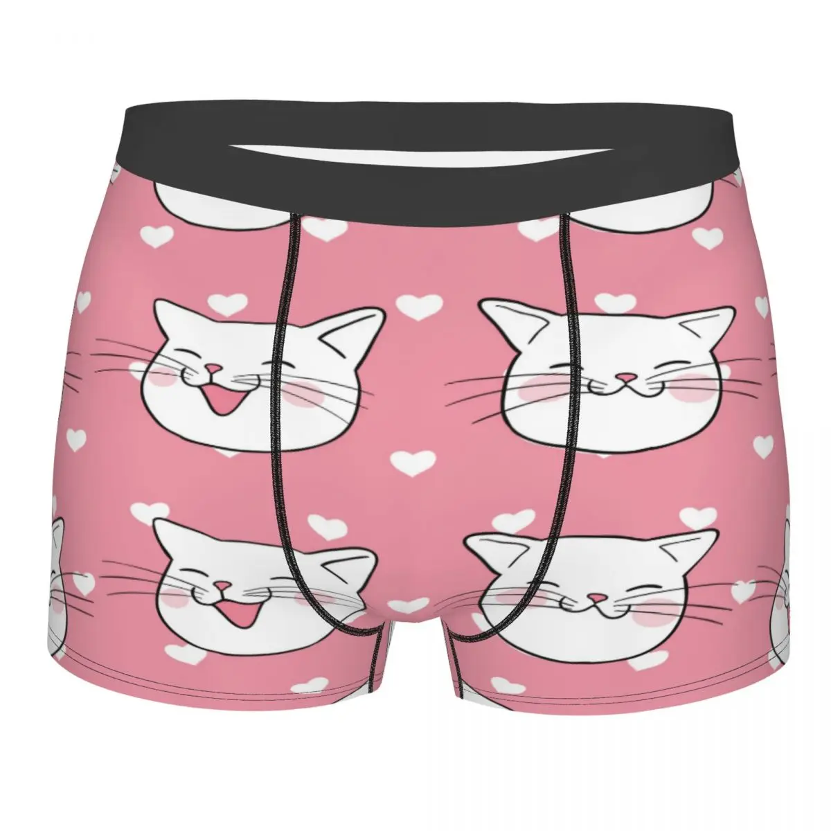 

Men's Panties Cute Cat Heads Male Underpants Man Short Boxer Underwear