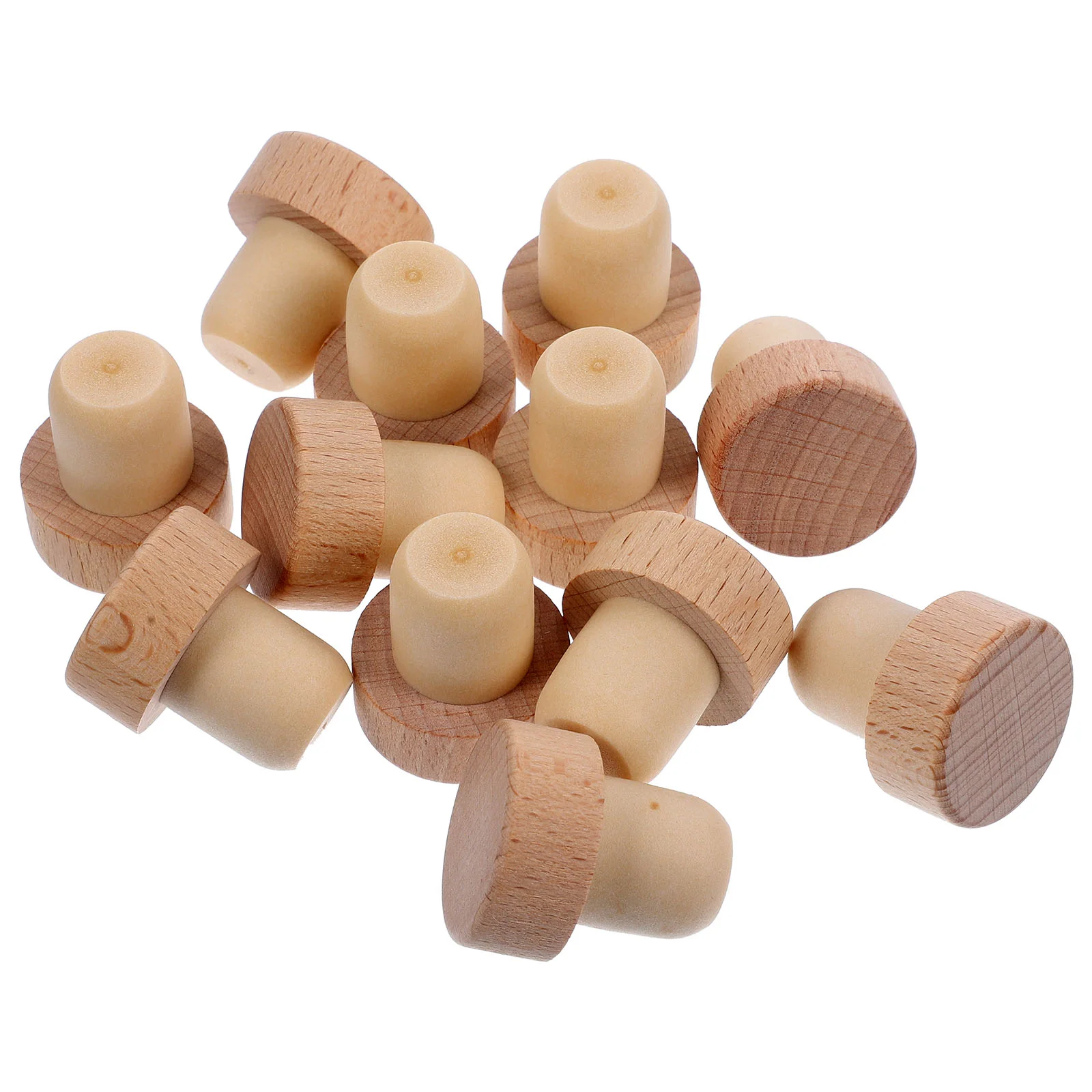 

12 шт., деревянные заглушки для бутылок