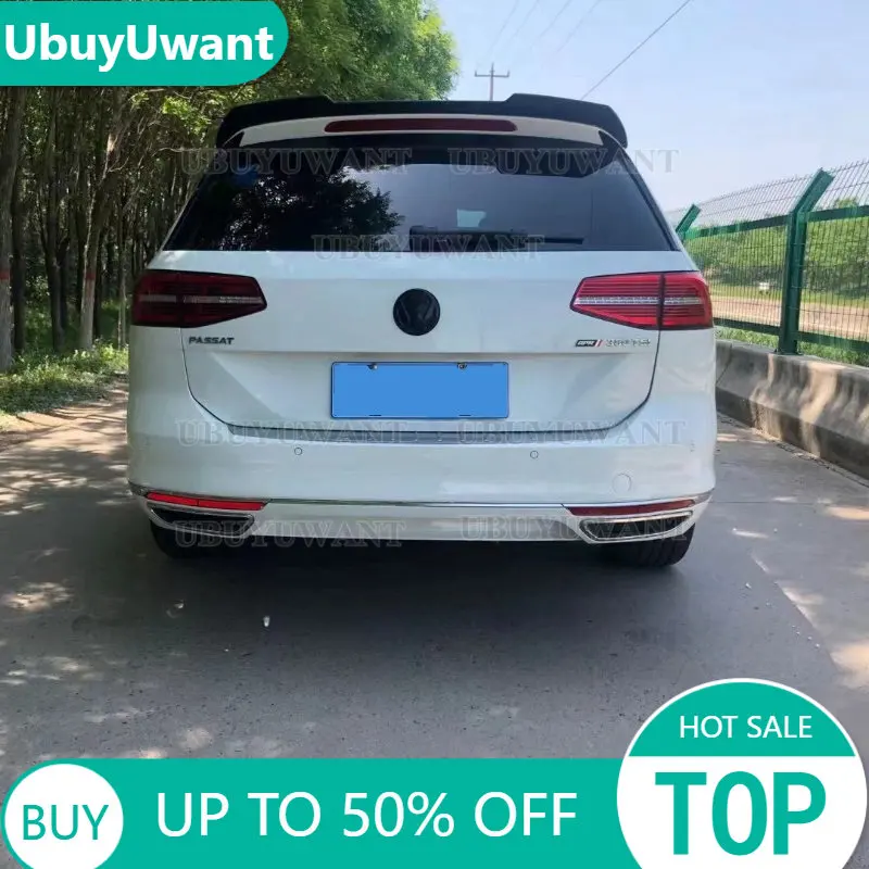 

For Passat B8 B8.5 Variant GTE Spoiler 2016-2021 Carbon Fiber Material Rear Roof Spoiler Wing Trunk Lip Boot Cover Car Styling