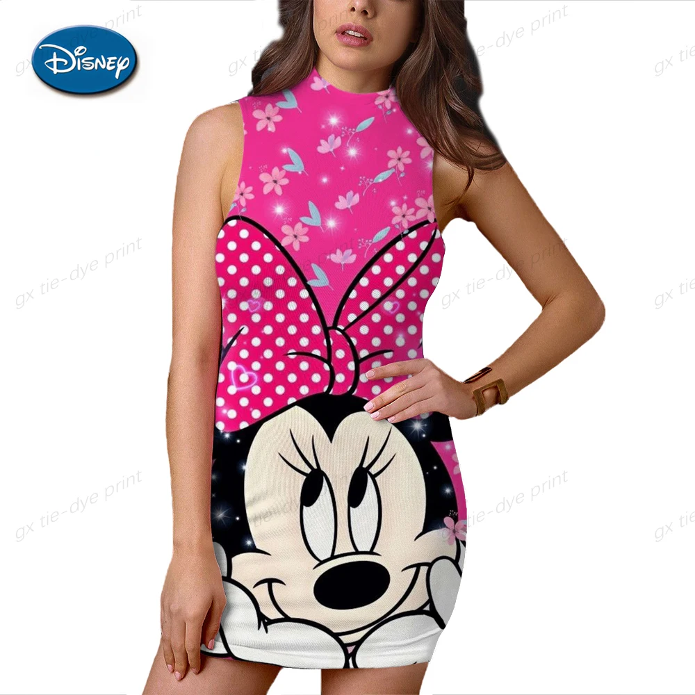 

Женское платье-карандаш с принтом Минни и Микки Маус