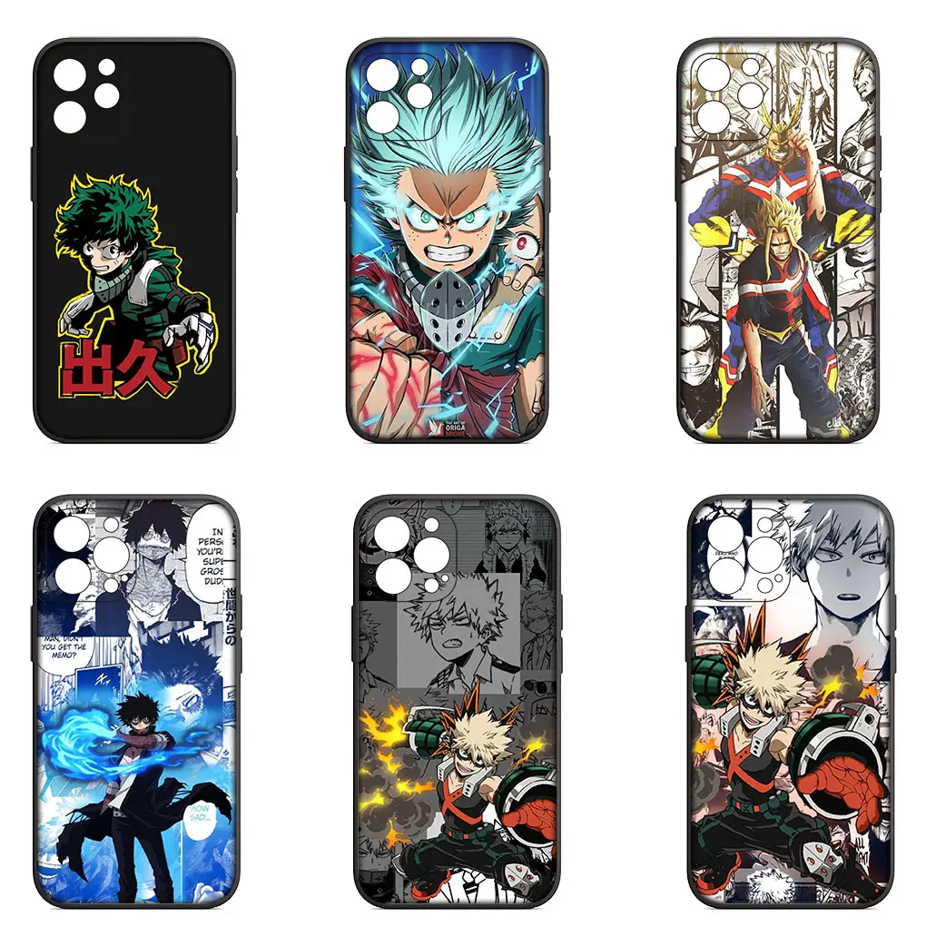 Чехол моя геройская Академия Deku Bakugou Todoroki для телефона Apple iPhone 11 16 Pro XS Max X XR 6 7 8 6S Plus