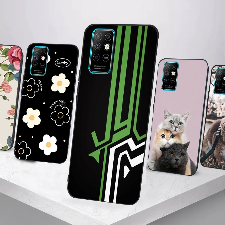 For Infinix Note 8 Case Note8 Soft TPU Cover Cases For Infinix Note 8 X692/Note 8i X683 Painted Shell Fundas Lovely Cute images - 6