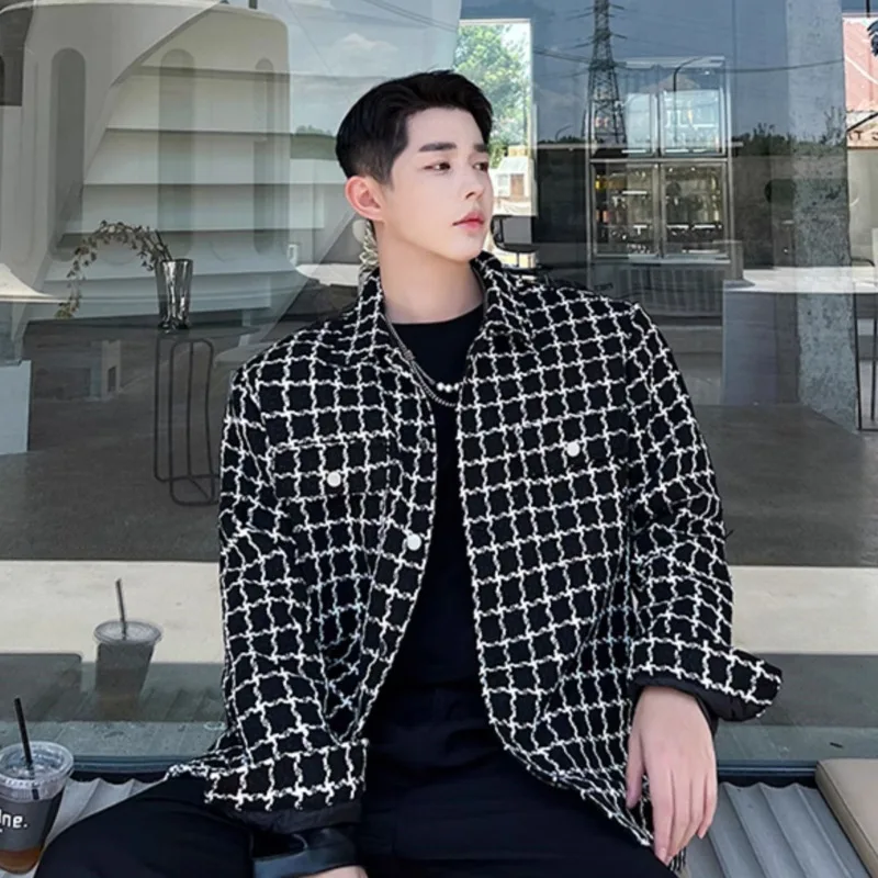 HKSH 2024 осень-зима новые мужские трендовые модные куртки индивидуальная клетчатая