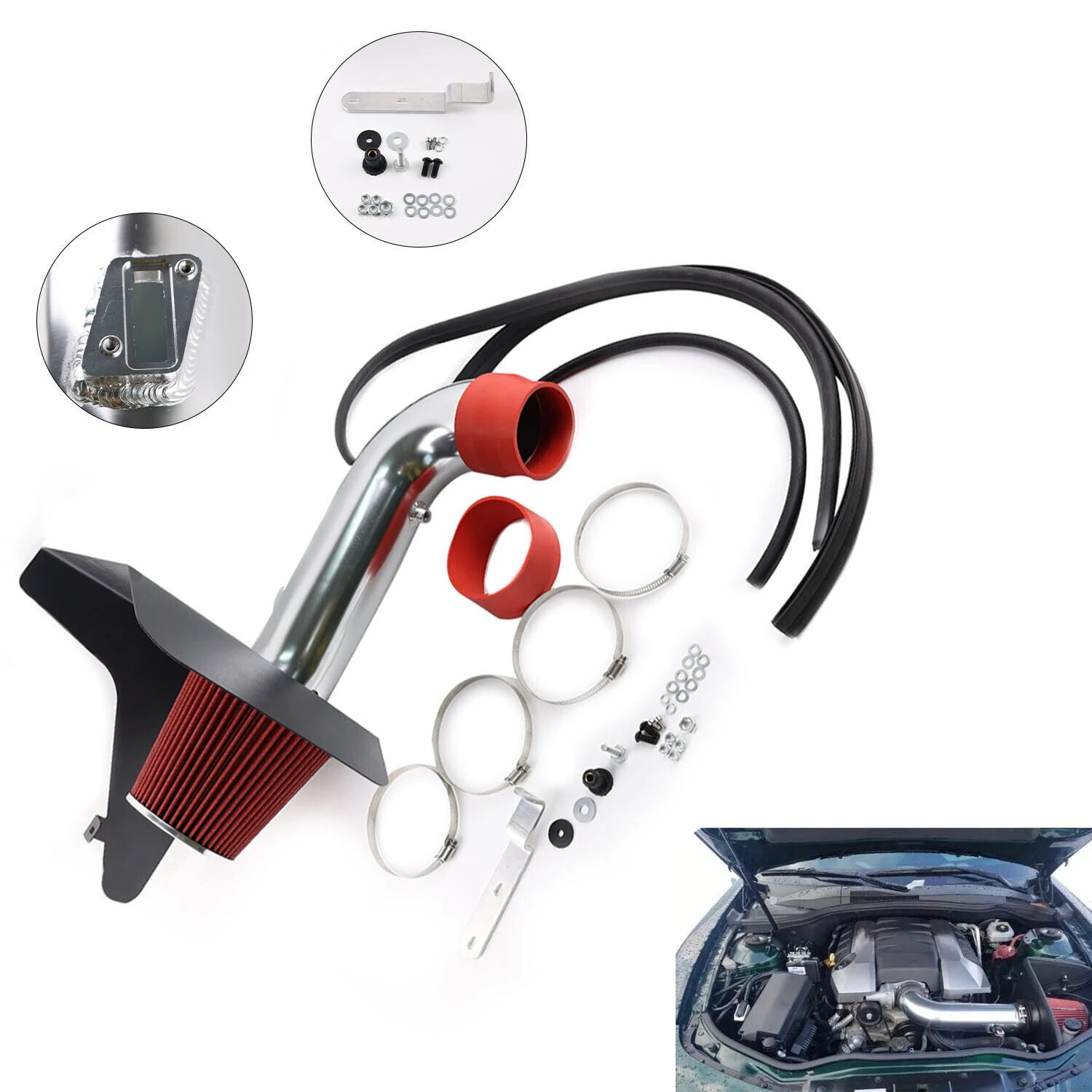 Комплект впуска холодного воздуха с теплозащитным экраном + фильтр для Camaro 6.2L V8