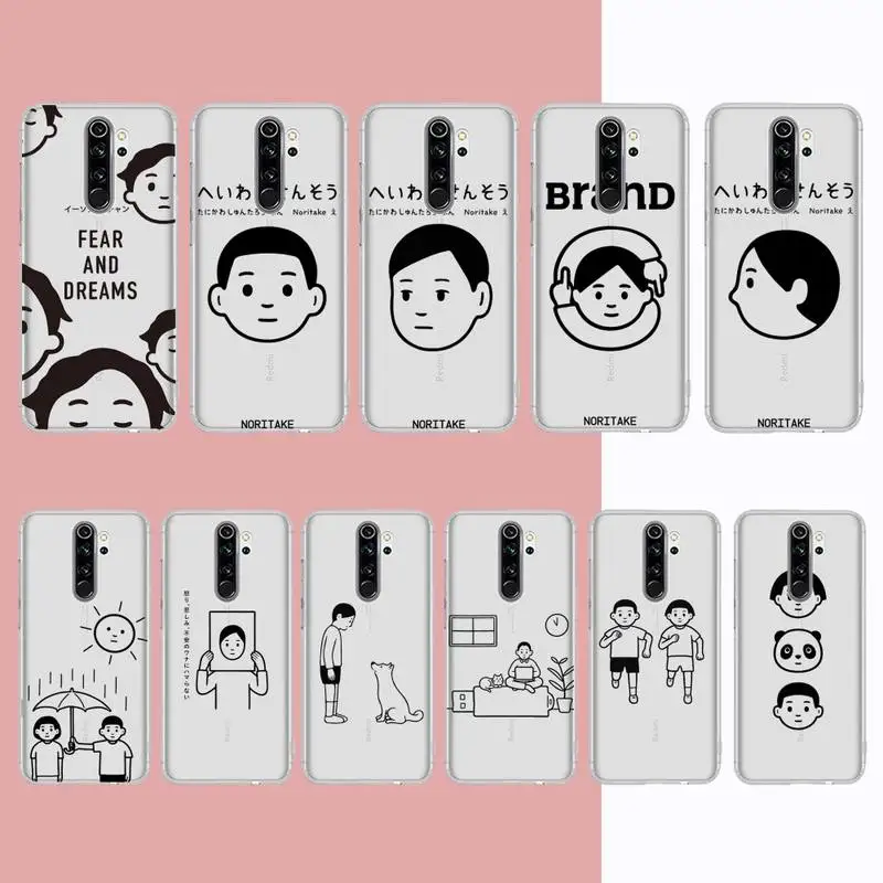 

Noritake Cartoon Art Phone Case for Samsung S10 20 22 23 A10 40 for Xiaomi10 Note10 for Huawei P50 20 Honor60 70