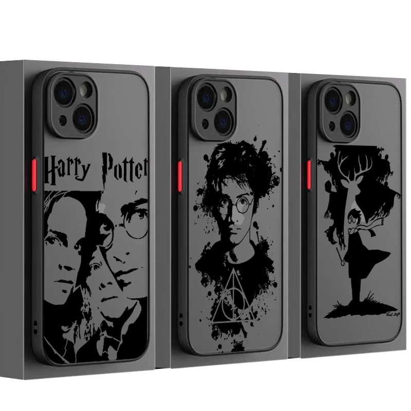 

Handsome Potters Wand Harries Phone Case For Apple iPhone 13 12 11 Mini XS XR X Pro MAX 8 7 6 Plus Frosted Translucent Cover