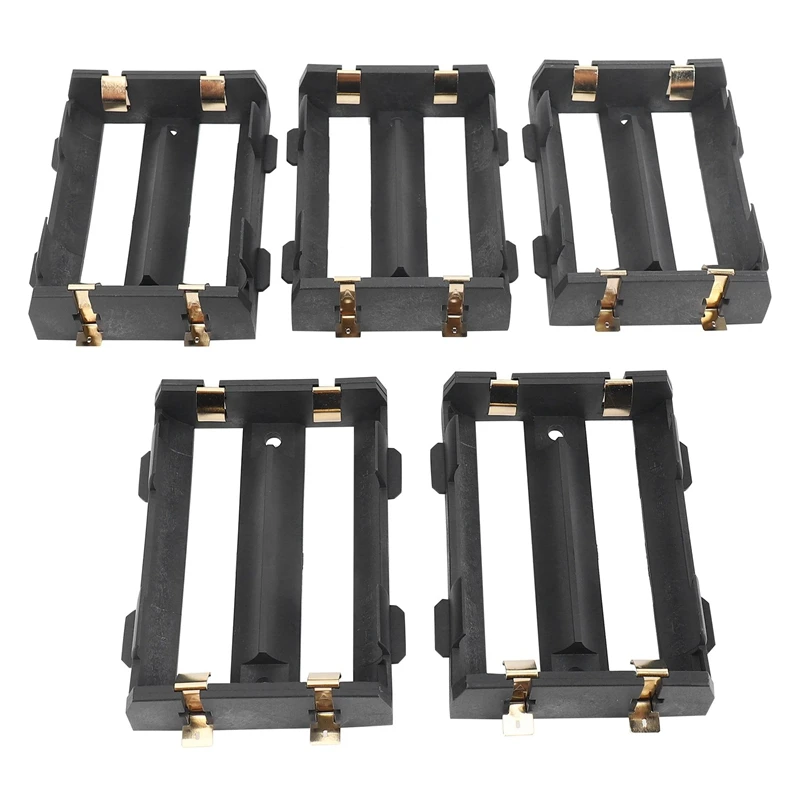 5Pcs/Lot 2 X 26650 Battery Holder SMD With Bronze Pins Storage Box TBH-26650-2C-SMT