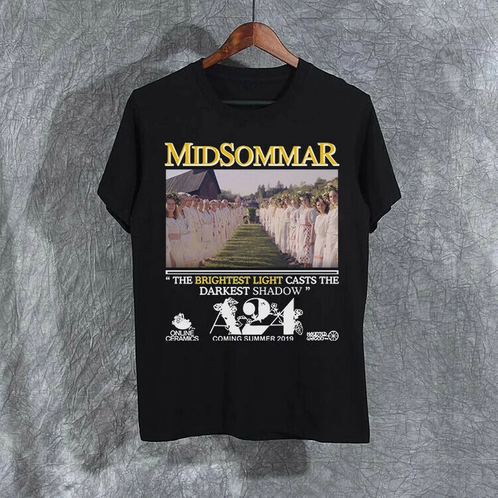 

Midsommar A24 Unisex Black Shirt Gift For Menwomen Popular Tee Shirt