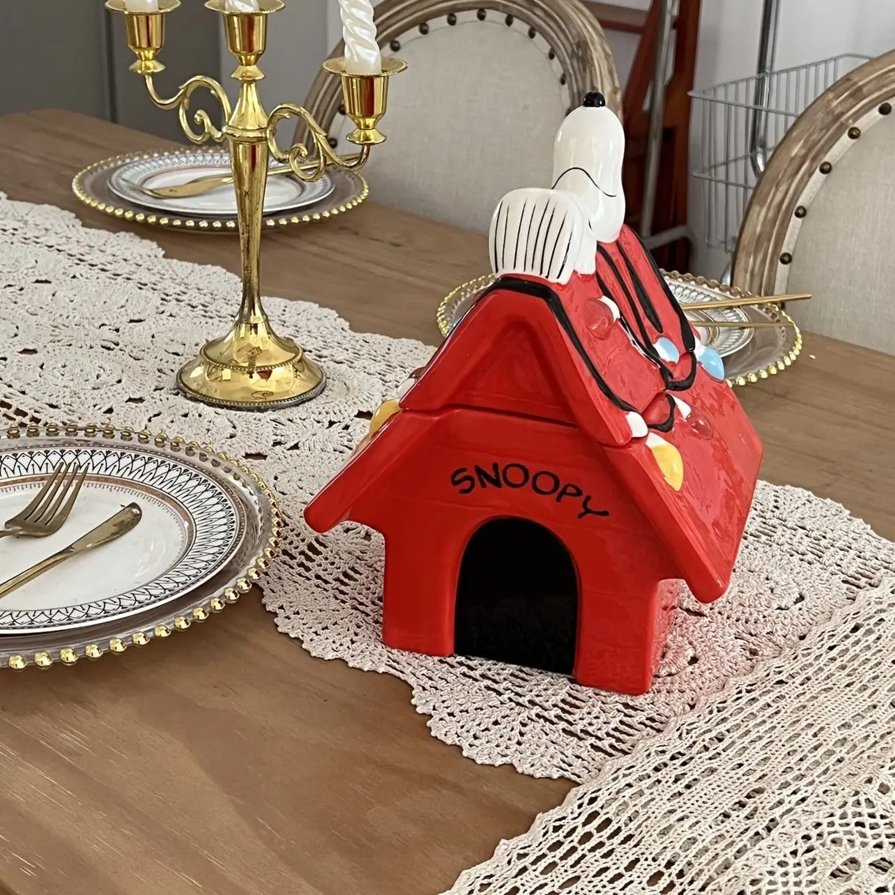 Скандинавский креативный телефон роскошный стиль Снупи мультяшный ключ для