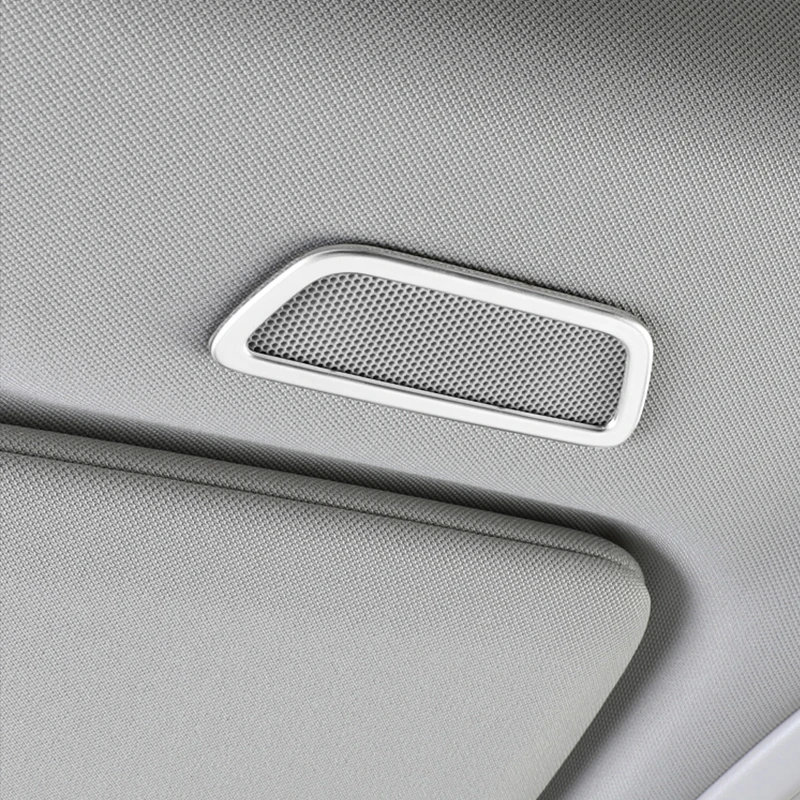 For Volvo XC60 2018 2019 2020 2021 2022 2023 2024 2025 Stainless Steel Car Roof Front Audio Speakers Frame Trim Accessories