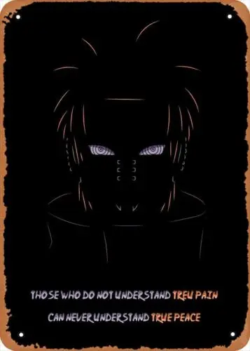 1n постер аниме Shippuden фигурка плакат металлическая жестяная вывеска Nagato боль