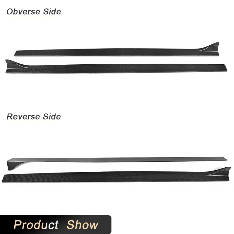 Автомобильные боковые юбки из углеродного волокна комплект кузова для Audi A3 Sline S3