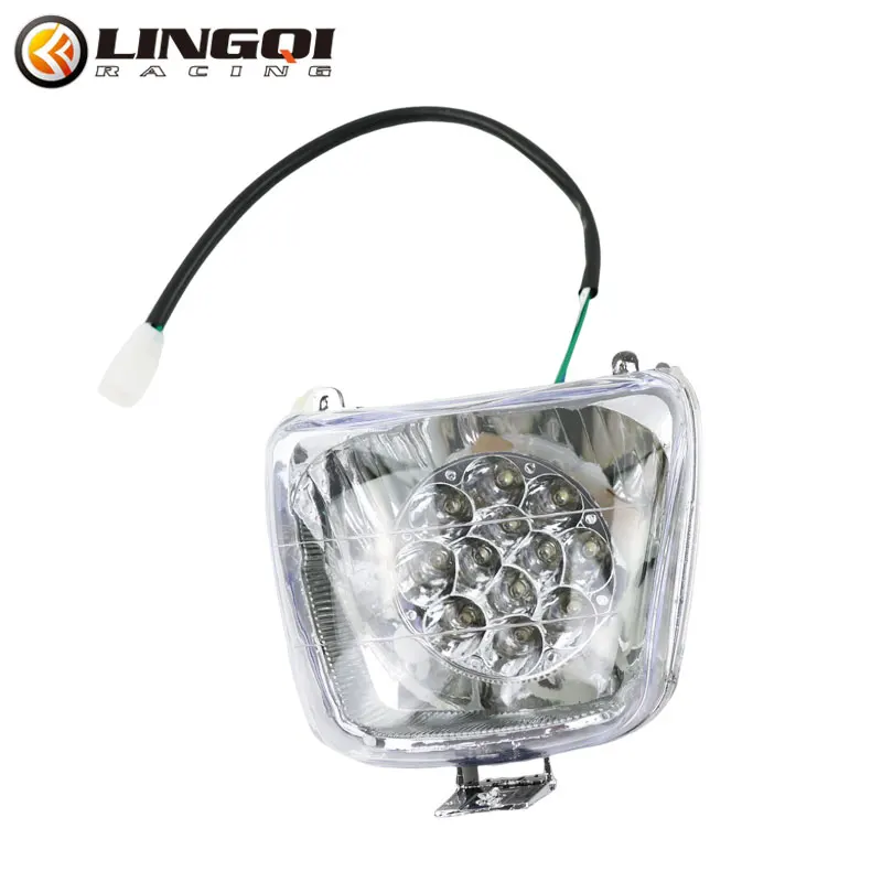 

LING QI мотоциклетная фара, водонепроницаемая, дальнего и ближнего света, светодиодная фара для бездорожья, квадроцикла, электрического велосипеда, аксессуары для пит-байка