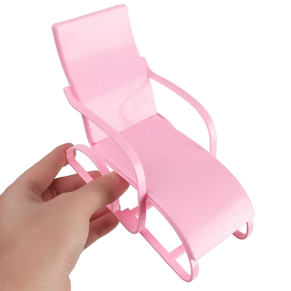 

Doll Beach Chair Foldable Deckchair 1:6 Scale Playing House Garden Bench Dollhouse Furniture Toy Accessories Gifts