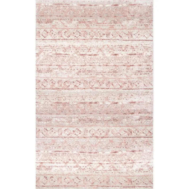 

Коврик тканевый из марокканской латти, 4 'x 6', розовый