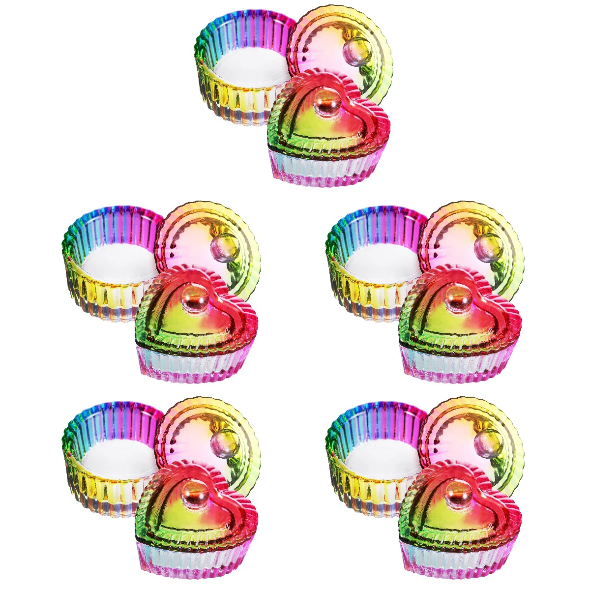

10 Pcs Stable Storage Dappen Dishes Monomer Dishes Nail Tips Storage Bowls Monomer Dishes with Lids Dappen Dishes with Lids