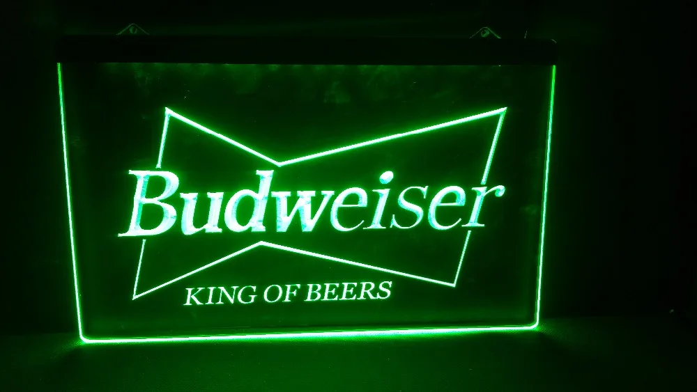 Пивной бар Budweiser KIGN паб клуб 3d знаки светодиодный неоновый Sig