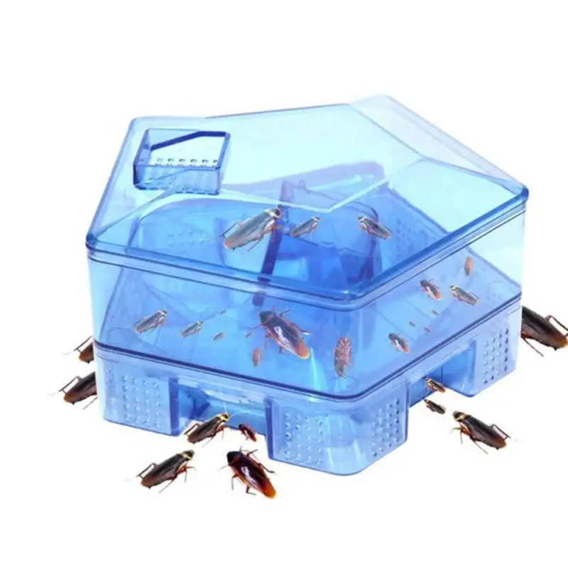

new Cockroach Trap Box Safe Efficient Anti Cockroaches Killer Bait Box Repeller Home Kitchen Cockroach Contains With 3pcs Bait